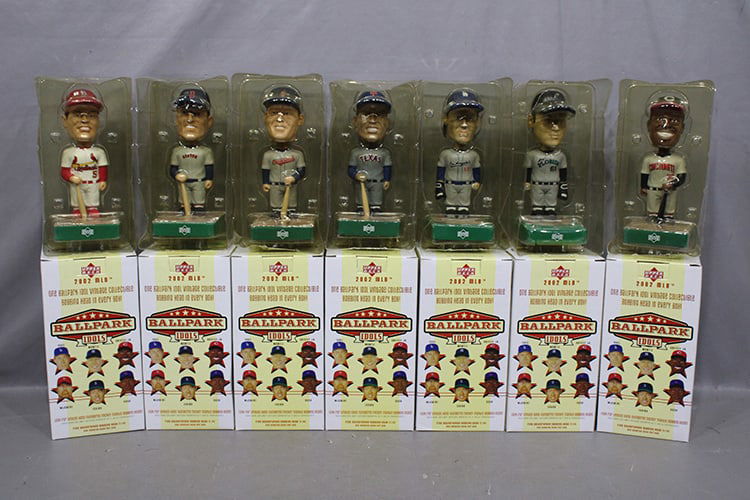 7 Upper Deck 2002 Ballpark Idols Bobble Heads (1 of 6)