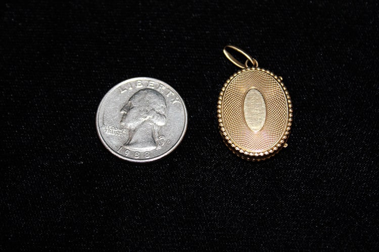 14k hair locket 4.6 dwt. Estate fresh. (1 of 3)