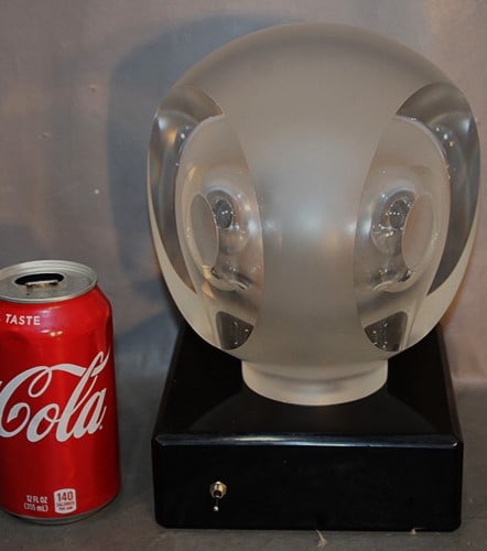 Rare signed Steuben crystal luminaire with original lighted base. Estate fresh, nice condition. No (1 of 7)