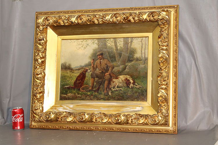 Signed Oil Painting Of Bavarian Man Smoking Pipe Signed Oil Painting Of Bavarian Man Smoking Pipe