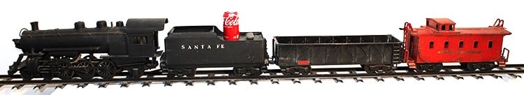 Hard to find 1930's oversize outdoor Buddy-L train set. Original labels and tracks (track is 8' (1 of 9)