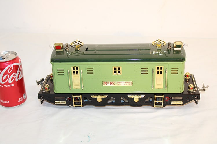 MTH standard #9E apple green in real nice condition. Private collection (deceased).: MTH standard #9E apple green in real nice condition. Private collection (deceased).