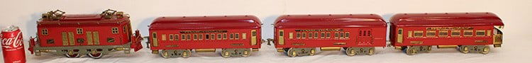 4 piece American Flyer standard antique train set. Locomotive #4678, cars pullman #4341, club car (1 of 11)