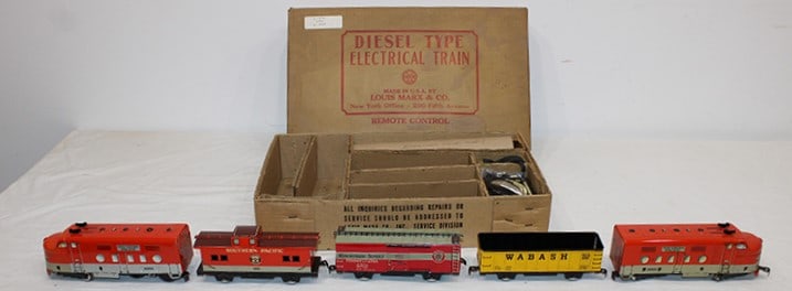 Marx train set in the original box #C.590-C.593 (like new). Been wrapped for years. Private (1 of 6)