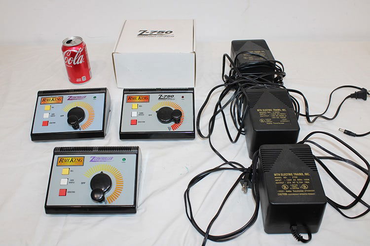 MTH controllers and transformers including model #2750 and (2) Z1000 transformers, (1) Z750 (1 of 3)