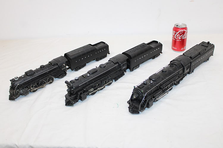 3 Lionel O Guage engines and tenders #2056, 665, 2026 in nice condition. Normal wear. Private: 3 Lionel O Guage engines and tenders #2056, 665, 2026 in nice condition. Normal wear. Private collection (deceased).