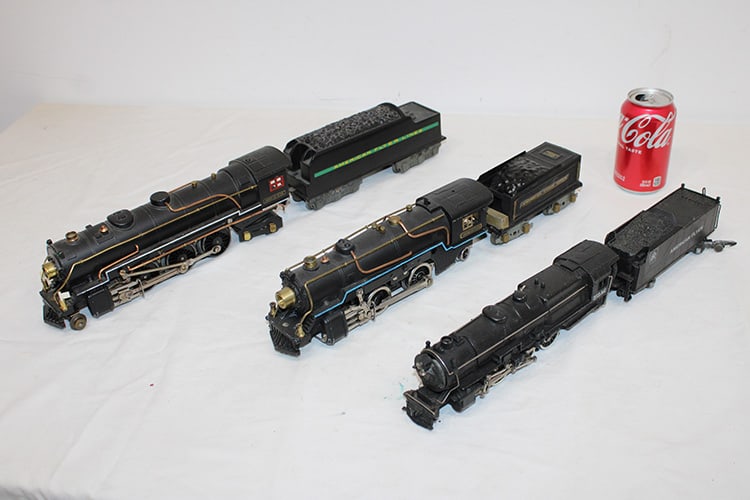 3 American Flyer O Guage engines and tenders in nice condition, normal wear. Private collection (1 of 7)
