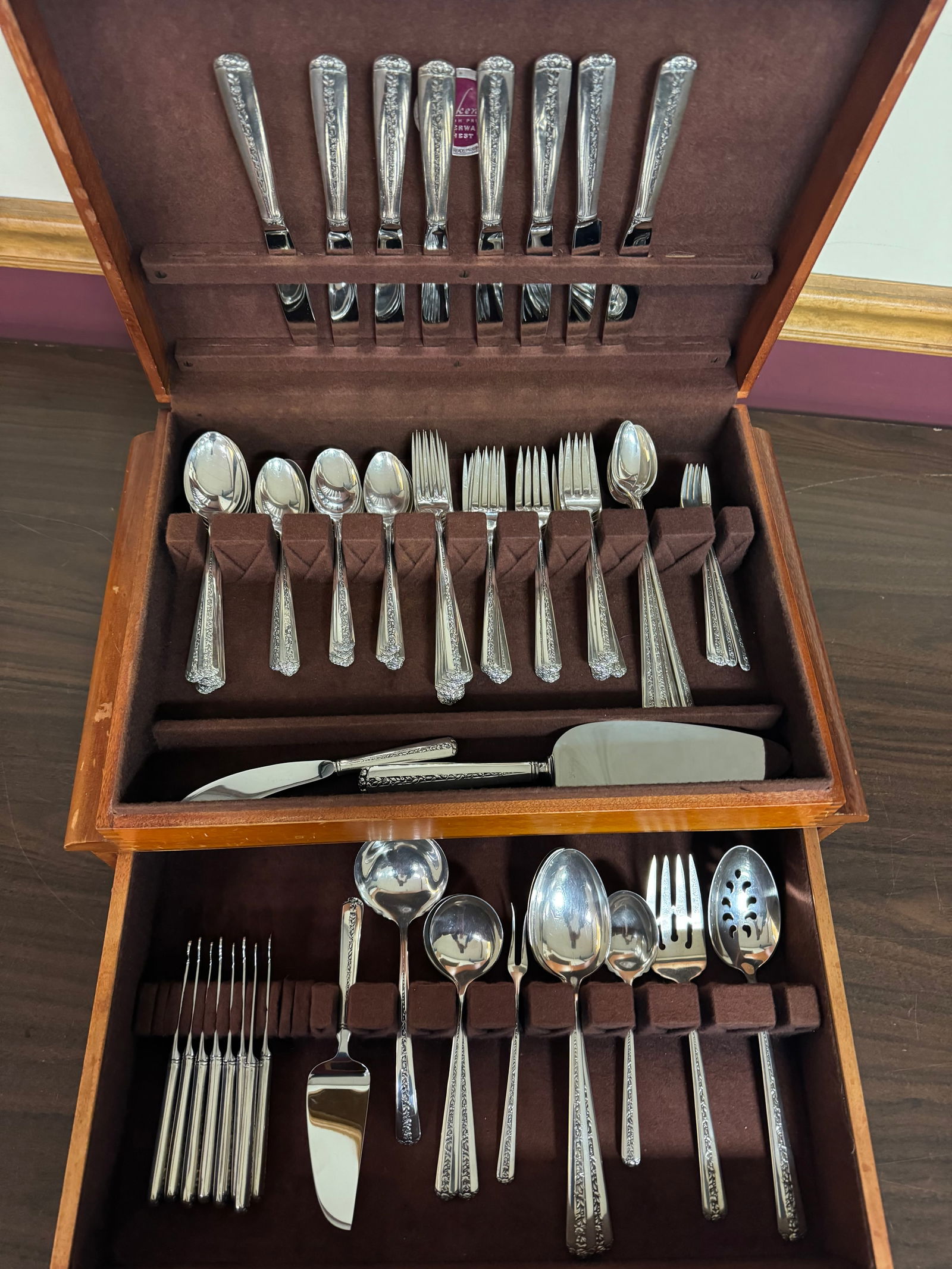 92 Piece Sterling Silver Flatware Set by Towle 83 ozt + 19 Weighted (1 of 4)