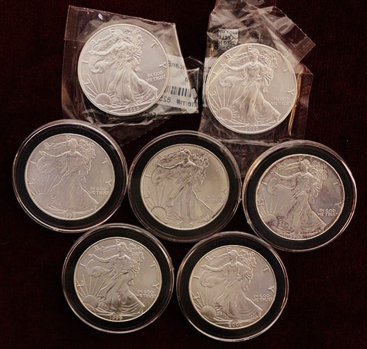 7 Uncirculated 1 Oz Of American Eagle Dollars (1 of 7)