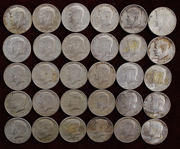 30 Silver Kennedy Halves (1 of 11)
