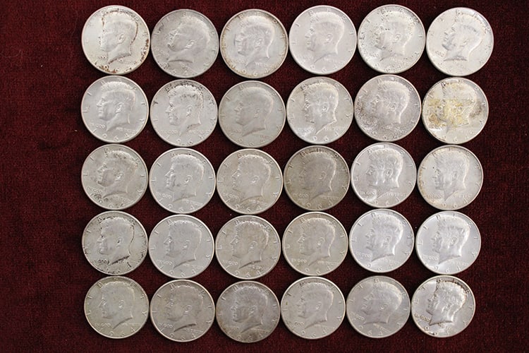 30 Silver Kennedy Halves (1 of 11)