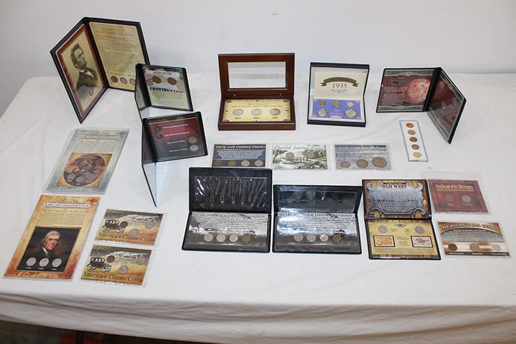 Large Group Of Never Opened Coins, Most From 1st Commemorative Mint Including Old Coins: Large group of never opened coins, most from 1st commemorative mint including old coins. Walking Liberty, Sacagawea, Lincoln penny, etc. Estate fresh.