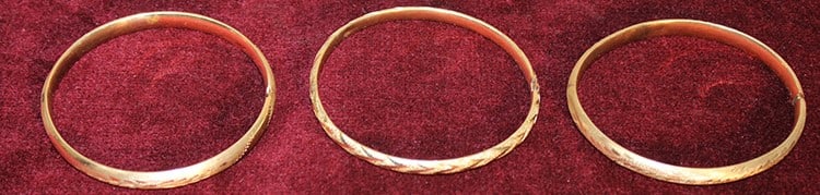 3 Pretty 14K Gold Bracelets 13.9 Dwt (1 of 4)