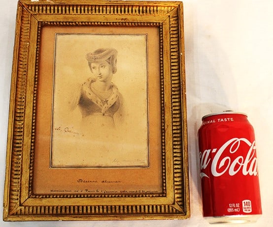 1821 Drawing Of Agnes Sorel By Alexandre-Joseph Desenne (1 of 5)