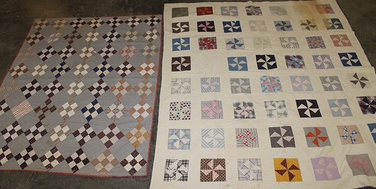 2 Antique Hand Made Estate Fresh Quilts (1 of 8)