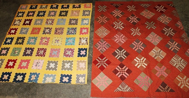 2 Antique Hand Made Estate Fresh Quilts (1 of 8)