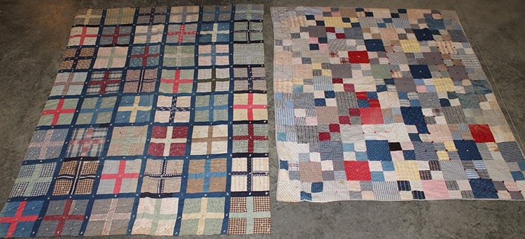 2 Antique Hand Made Estate Fresh Quilts (1 of 8)