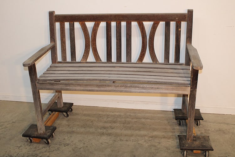 Vintage Teakwood Garden Bench (1 of 3)