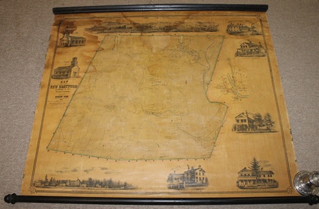 Super Estate Fresh Map Of New Hartford 1852 Published By Richard Clark (1 of 6)