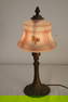 Sweet Antique Boudoir Lamp With Painted Floral Design