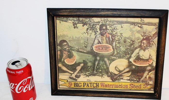 Vintage Black Memorabilia Advertising 5 Cent Big Patch Watermelon Seed (1 of 4)