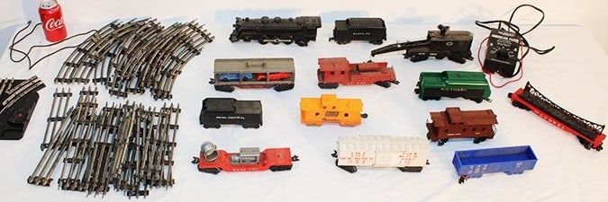 Group Of Vintage Train Cars, Engine And Accessories (1 of 5)