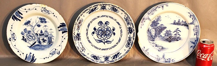 (3) 18Th C. Plates, (2) Chinese Export (1 of 5)