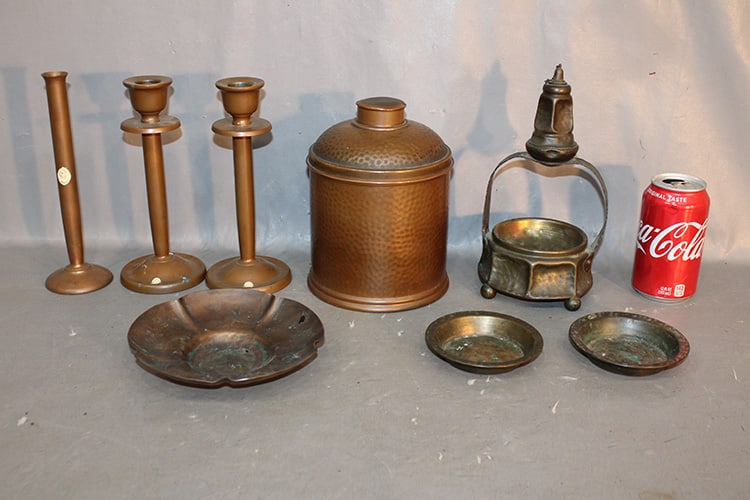 Group Of Arts & Crafts "Mission" Copper (1 of 8)