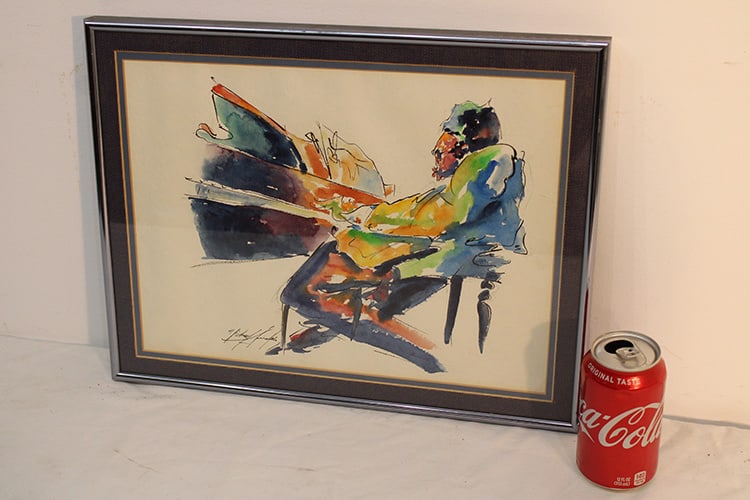 Super Signed Michael Smiroldo Watercolor (1 of 3)