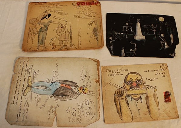 4 Huge Early 1900s Post Cards With Cartoonist Drawings (1 of 9)