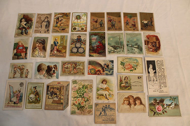 Over 30 Antique Victorian Trade Card Advertisings, 2 Sided (1 of 7)