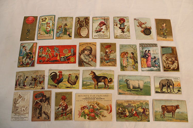 26 Antique Victorian Trade Card Advertising, 1 Sided (1 of 5)