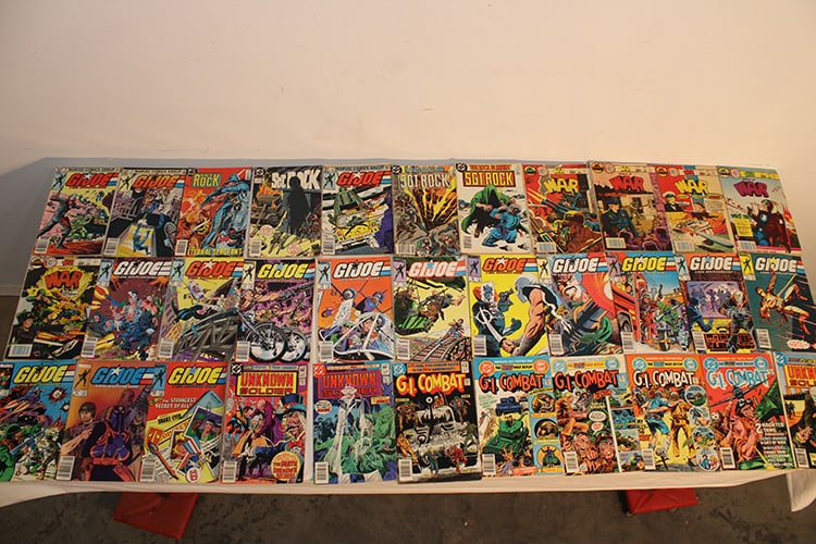 Collection Of Over 160 Vintage Comic Book War Themes, Mostly D.C. And Marvel (1 of 15)