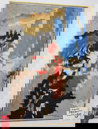 Estate fresh artist signed Friedel Dzubas "55" titled "Breack Through: abstract painting. Found in a