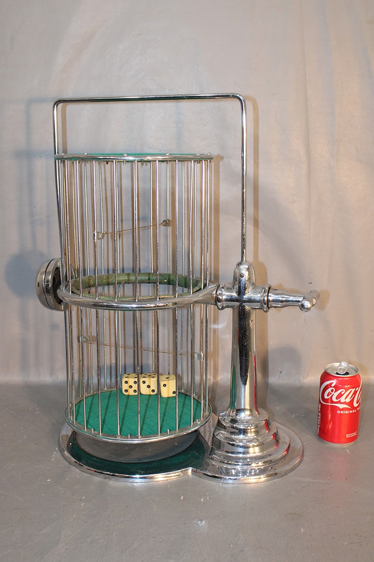 Original Chuck-O-Luck dice game. Large size, has the ball that rings as you spin it. Good working (1 of 4)