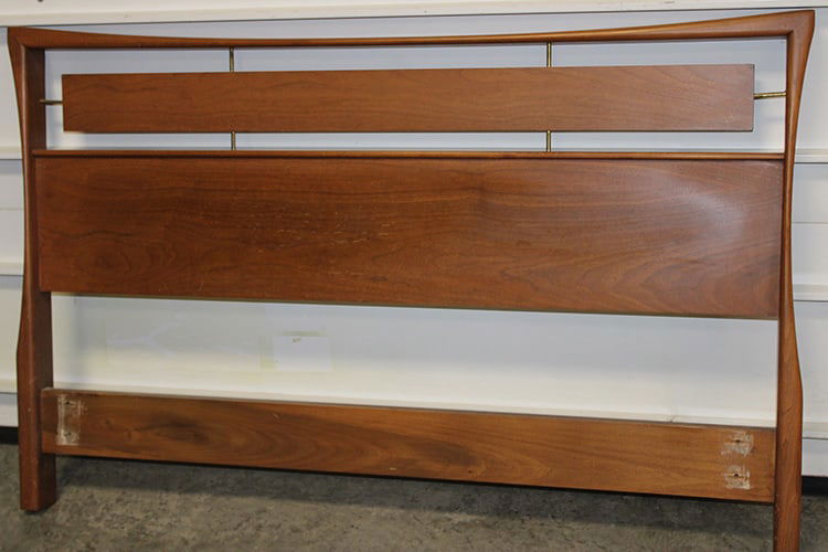 Mid Century Headboard In Walnut (1 of 2)