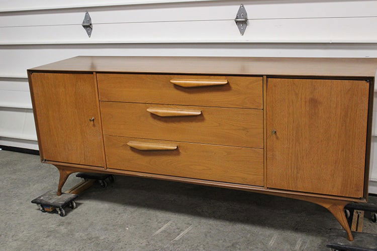 Great Walnut Mid Century Chest In The Style Of Vladimir Kagan (1 of 5)