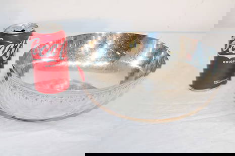 9 3/4" Frank Whiting Paul Revere Sterling Bowl 25.88 Ozt: 9 3/4" Frank Whiting Paul Revere sterling bowl 25.88 ozt. Fine engraved edge, no monograms. Estate fresh in nice condition.