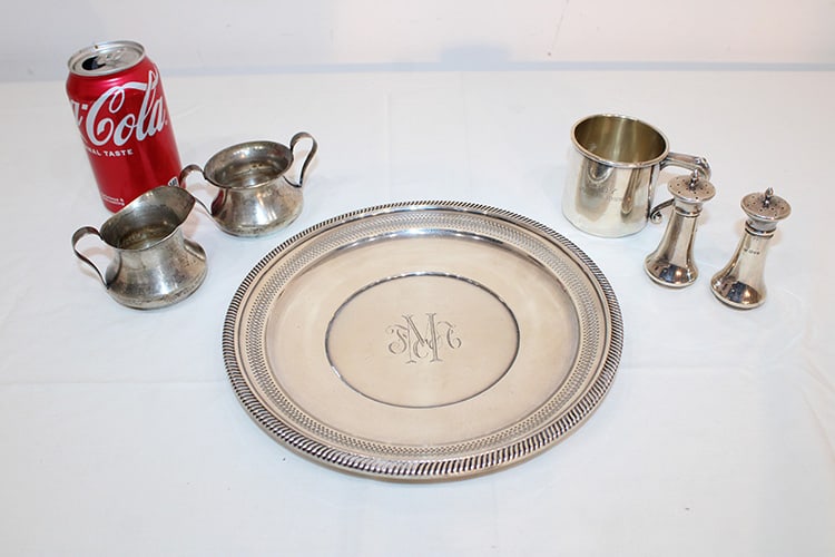 Group Of Estate Sterling Silver 16.10 Ozt (1 of 6)