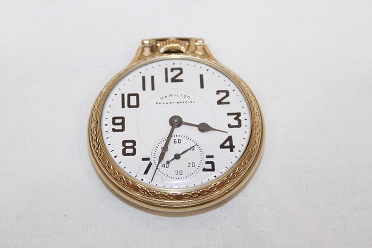 Nice Clean Hamilton 992B Railway Pocket Watch (Working) (1 of 4)