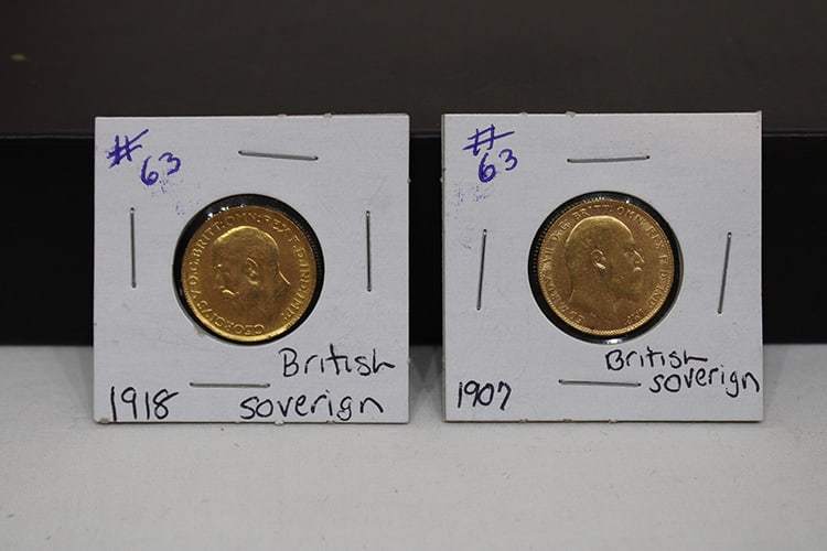 2 Gold British Sovereign 1907 And 1918 7.9 Grams Each 15.8 Total (1 of 5)