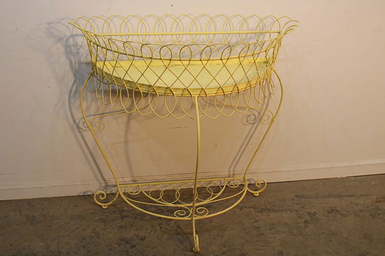 Vintage Iron Plant Stand With Fancy Designs (1 of 5)