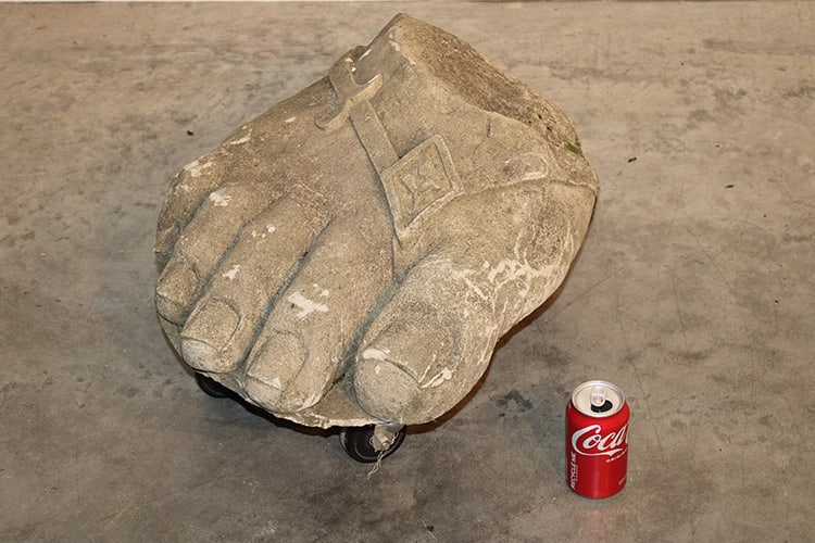 Antique Huge Architectural Foot (1 of 4)