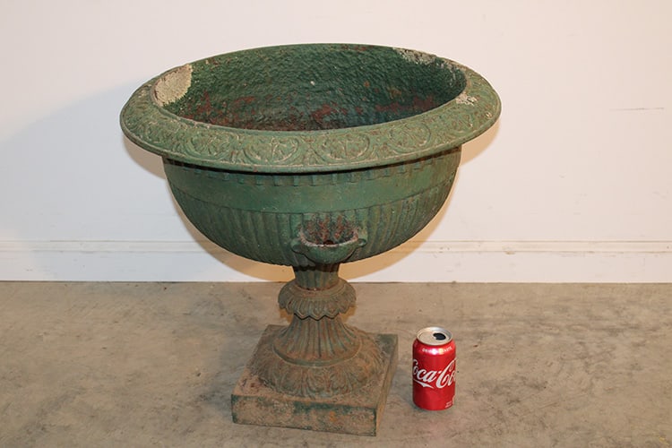 Antique Signed J. W. Fiske Cast Iron Urn (1 of 4)