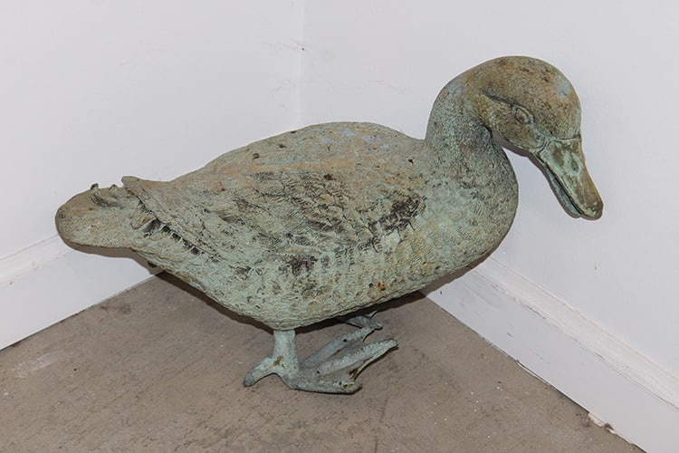Nice Solid Bronze Duck Garden Water Fountain (1 of 6)