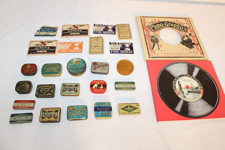 Collection Of Early Victrola Needle Tins And Packets (1 of 6)