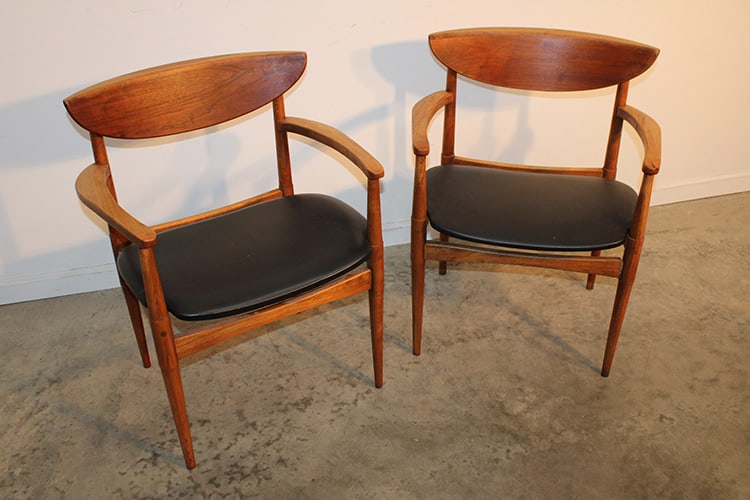 Pair Of Signed "Lane" Perception Mid Century Arm Chairs (1 of 4)