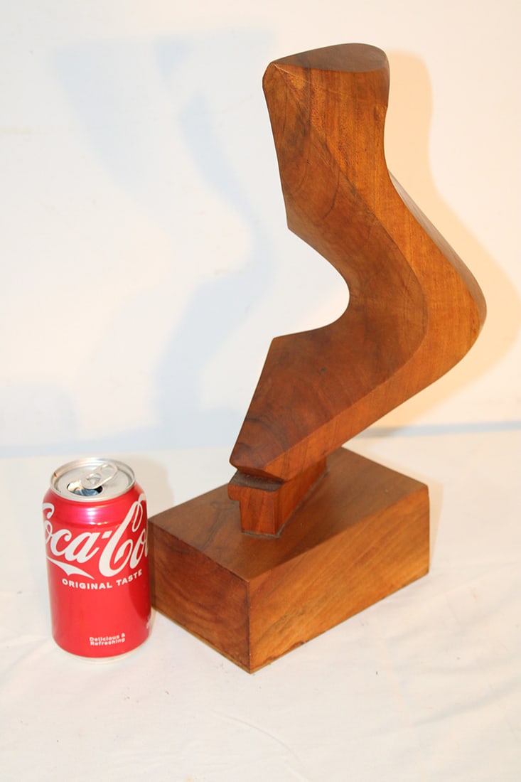 Mid Century Wood Carving Signed Guiseppe Carli 1965 (1 of 3)