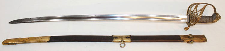 19Th C. British Infantry Officers Sword (1 of 9)