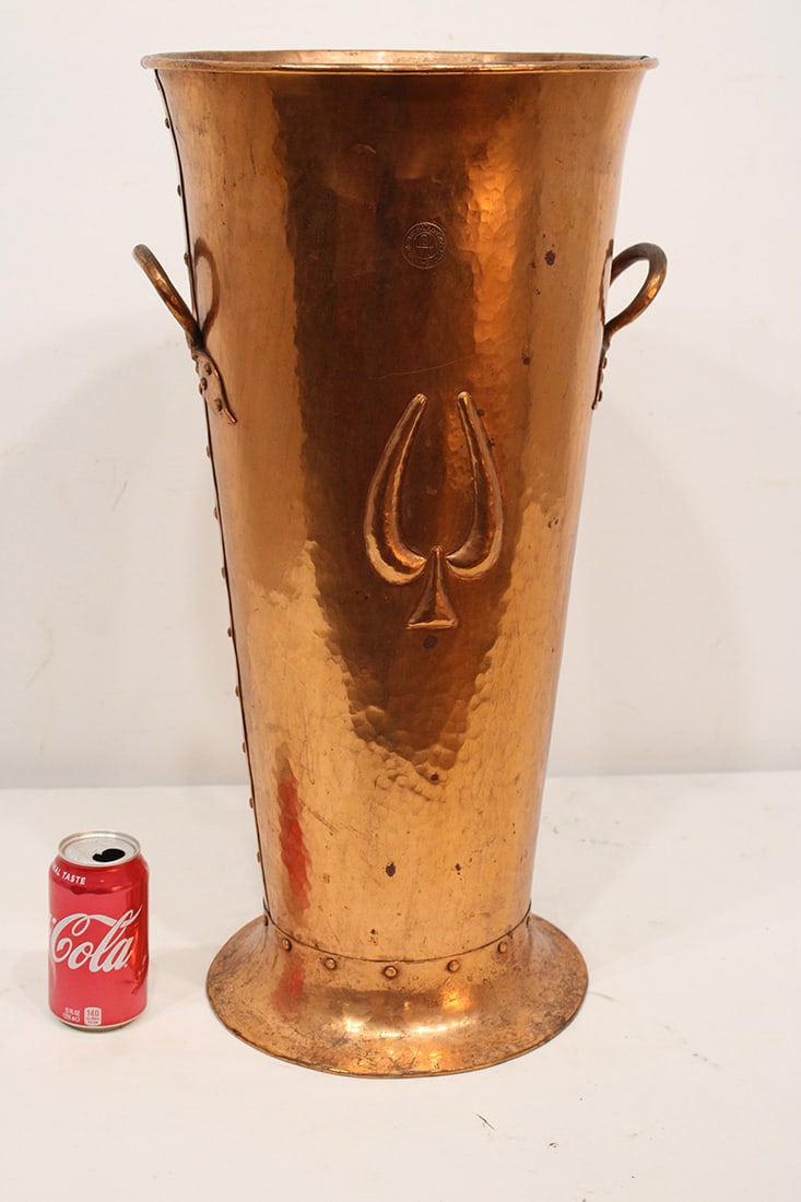 Signed Gustav Stickley #382 Umbrella Stand (1 of 7)